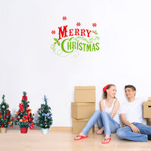 Load image into Gallery viewer, Christmas Flower Leaves Snowflakes Wall Sticker Room Decor