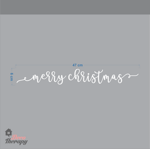 Christmas Greeting On Door Wall Sticker