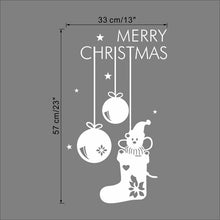 Load image into Gallery viewer, Christmas Hanging Ball and Socks Wall Sticker