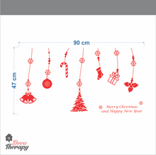 Load image into Gallery viewer, Christmas Happy New Year Tree Bell Stocking Wall Sticker