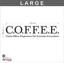 Load image into Gallery viewer, Coffee Christ Offers Forgiveness For Everyone Everywhere Wall Sticker