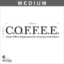 Load image into Gallery viewer, Coffee Christ Offers Forgiveness For Everyone Everywhere Wall Sticker