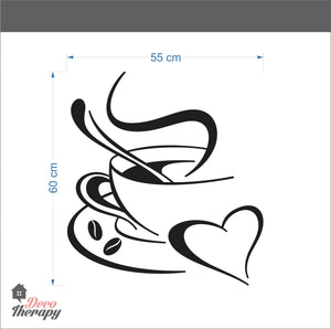 Coffee Love Cup Wall Sticker