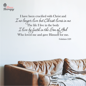 Crucified Galatians V1 Wall Sticker