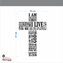 Load image into Gallery viewer, Crucified Galatians V2 Wall Sticker