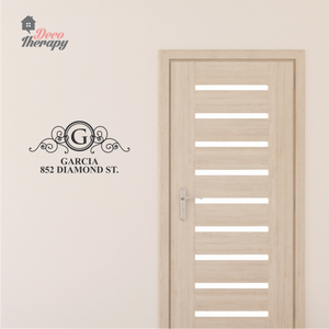 Customized Address V1 Wall Sticker