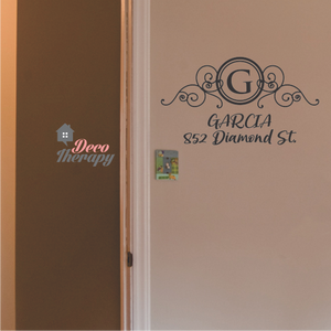 Customized Address V2 Wall Sticker