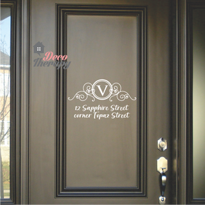 Customized Address V2 Wall Sticker