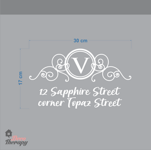 Customized Address V2 Wall Sticker