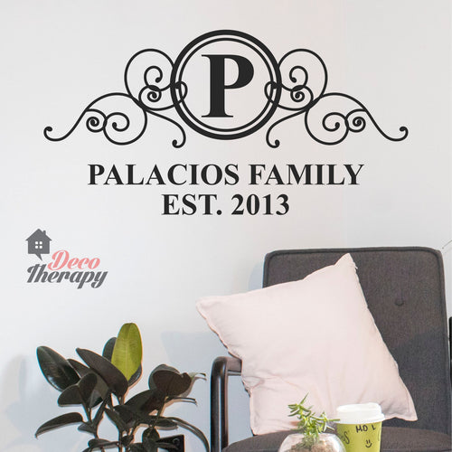 Customized Family Name V1 Design Wall Sticker