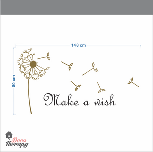 Dandelion Make A Wish Wall Sticker