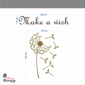 Dandelion Make A Wish Wall Sticker