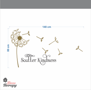 Dandelion Scatter Kindness Wall Sticker