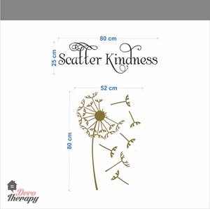 Dandelion Scatter Kindness Wall Sticker