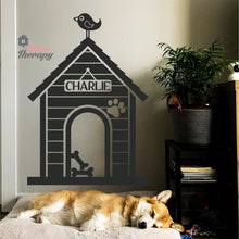 Load image into Gallery viewer, Dog House Personalized Name Design Wall Sticker