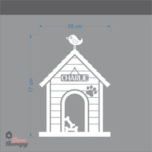 Load image into Gallery viewer, Dog House Personalized Name Design Wall Sticker