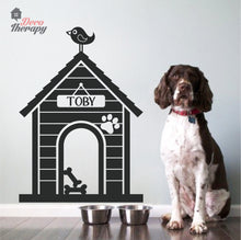 Load image into Gallery viewer, Dog House Personalized Name Design Wall Sticker