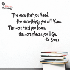 Dr Seuss The More That You Read Wall Sticker