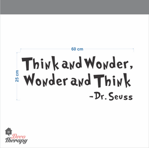 Dr Seuss Think And Wonder Wall Sticker