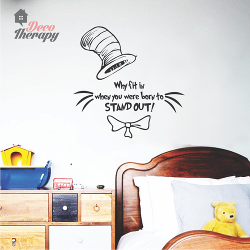 Dr Seuss Born To Standout Wall Sticker