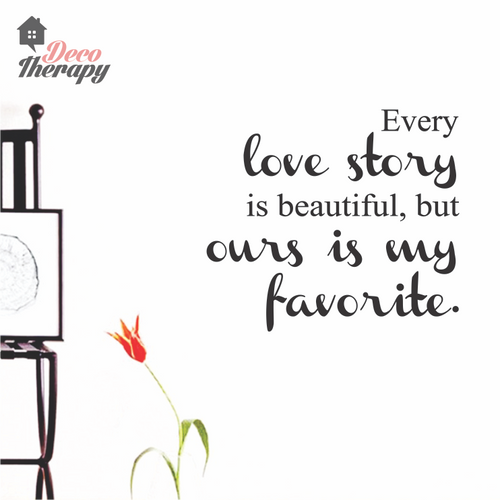 Every Love Story Is Beautiful V1 Wall Sticker