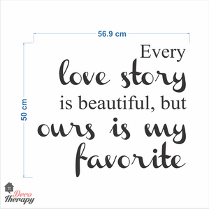 Every Love Story Is Beautiful V1 Wall Sticker