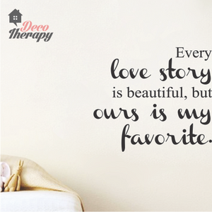 Every Love Story Is Beautiful V1 Wall Sticker