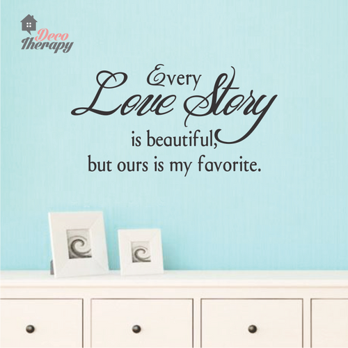 Every Love Story Is Beautiful V2 Wall Sticker