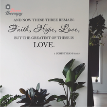 Load image into Gallery viewer, Faith Hope Love V1 Wall Sticker