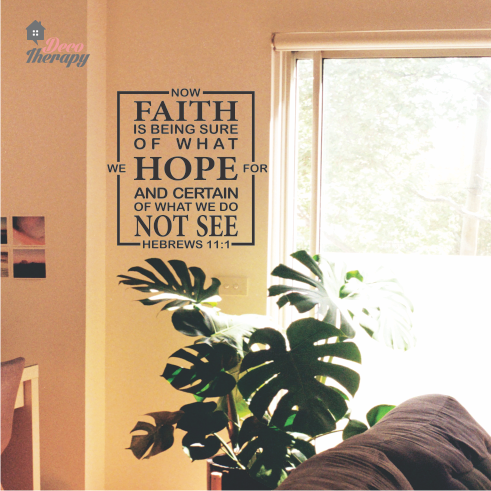 Faith Is Being Sure V2 Wall Sticker