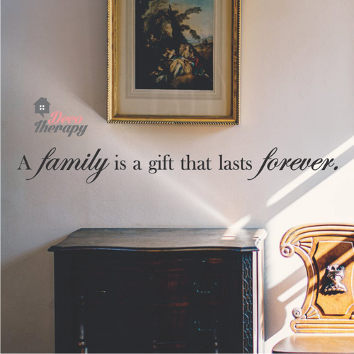 Family Gift Lasts Forever Wall Sticker