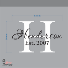 Load image into Gallery viewer, Customized Family Name V4 Design Wall Sticker