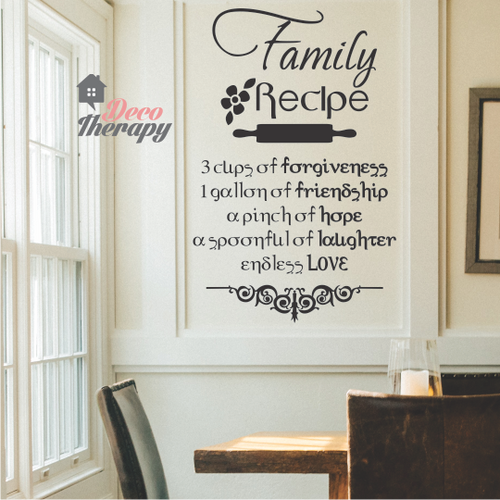 Family Recipe V1 Wall Sticker