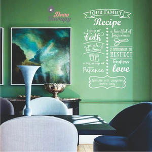 Family Recipe V2 Wall Sticker