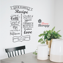 Load image into Gallery viewer, Family Recipe V2 Wall Sticker