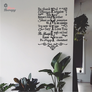 Family Rules Always Forgive Wall Sticker