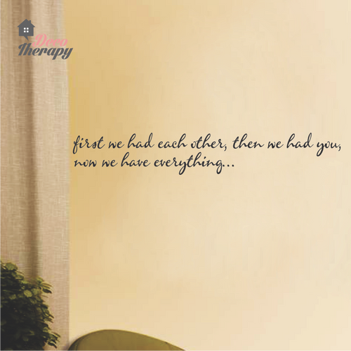 First We Had Each Other Wall Sticker