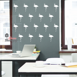 Flamingo Pattern Wall Sticker