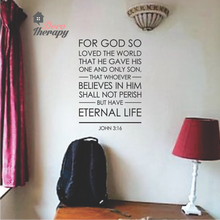 Load image into Gallery viewer, For God So Loved The World Wall Sticker