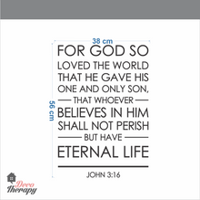 Load image into Gallery viewer, For God So Loved The World Wall Sticker