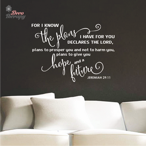 For I Know The Plans V2 Wall Sticker