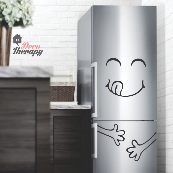 Fridge Decal - Happy Delicious Face Wall Sticker