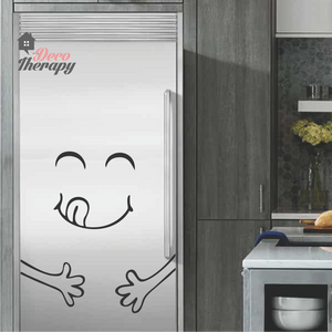 Fridge Decal - Happy Delicious Face Wall Sticker