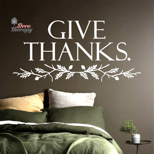 Give Thanks V1 Wall Sticker