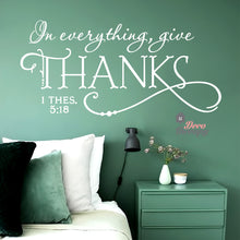 Load image into Gallery viewer, Give Thanks V2 Wall Sticker