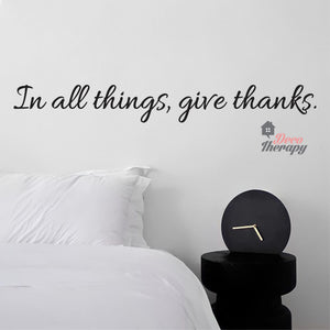 Give Thanks V4 Wall Sticker