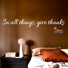 Load image into Gallery viewer, Give Thanks V4 Wall Sticker