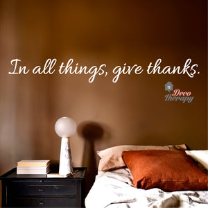 Give Thanks V4 Wall Sticker