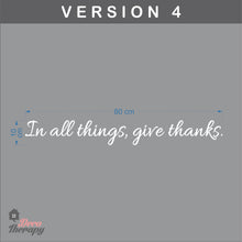 Load image into Gallery viewer, Give Thanks V4 Wall Sticker