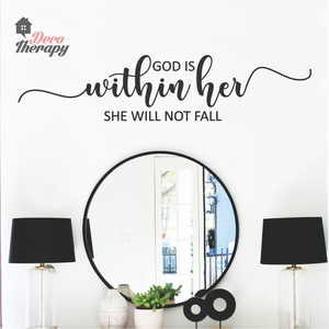 God Is Within Her V2 Wall Sticker